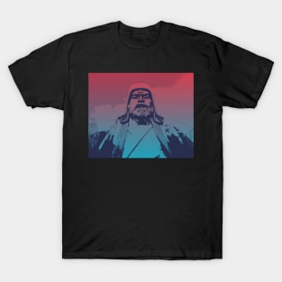 Vaporwave Genghis Khan 4230 Ulaanbaatar T-Shirt